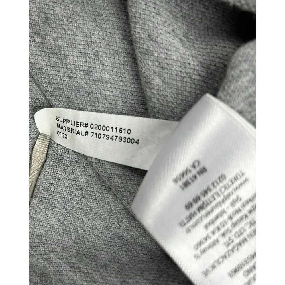 Polo Ralph Lauren Custom Slim‎ Fit Men L Gray Embordered Big Pony Red White Blue - Picture 8 of 9